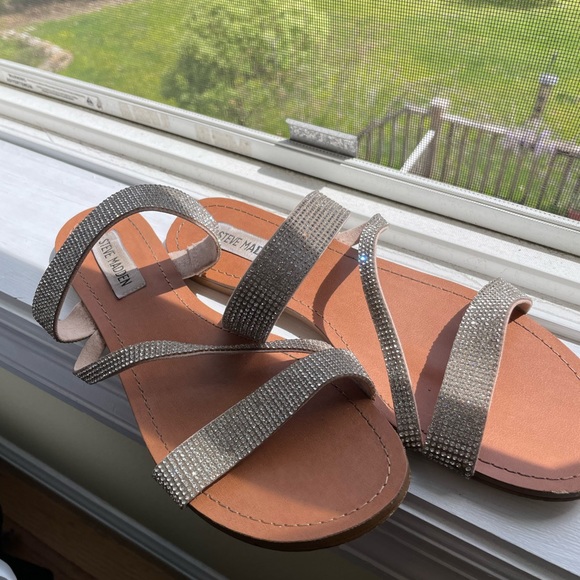 Steve Madden Rhinestone Sandals, Women’s 7.5, PERFECT CONDITION - Picture 4 of 4